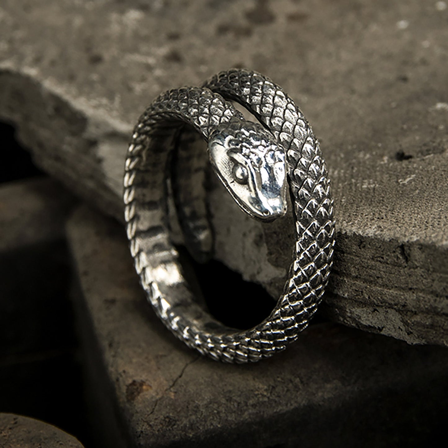 Animal ring, snake ring, silver snake ring, boho ring, gothic ring