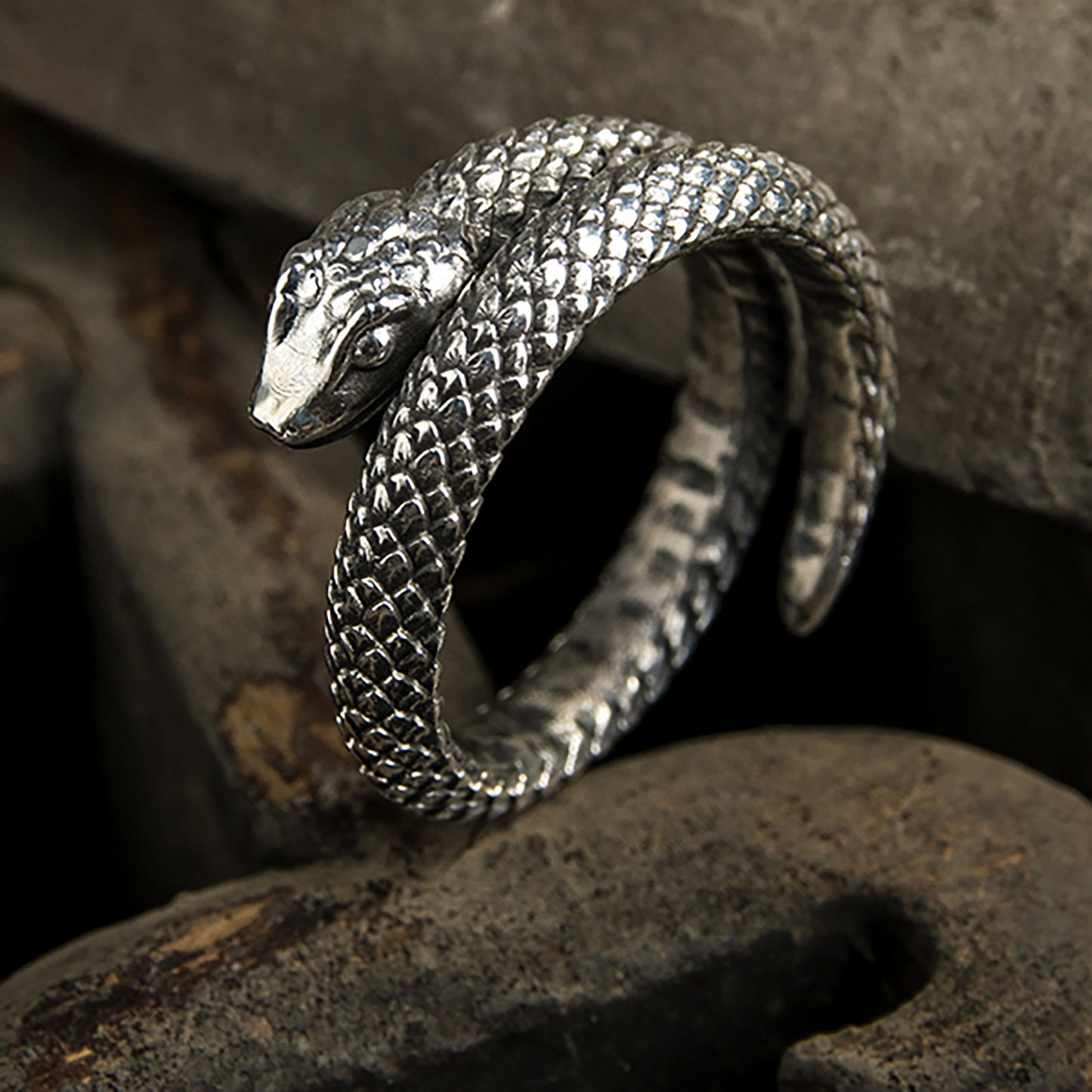 Animal ring, snake ring, silver snake ring, boho ring, gothic ring