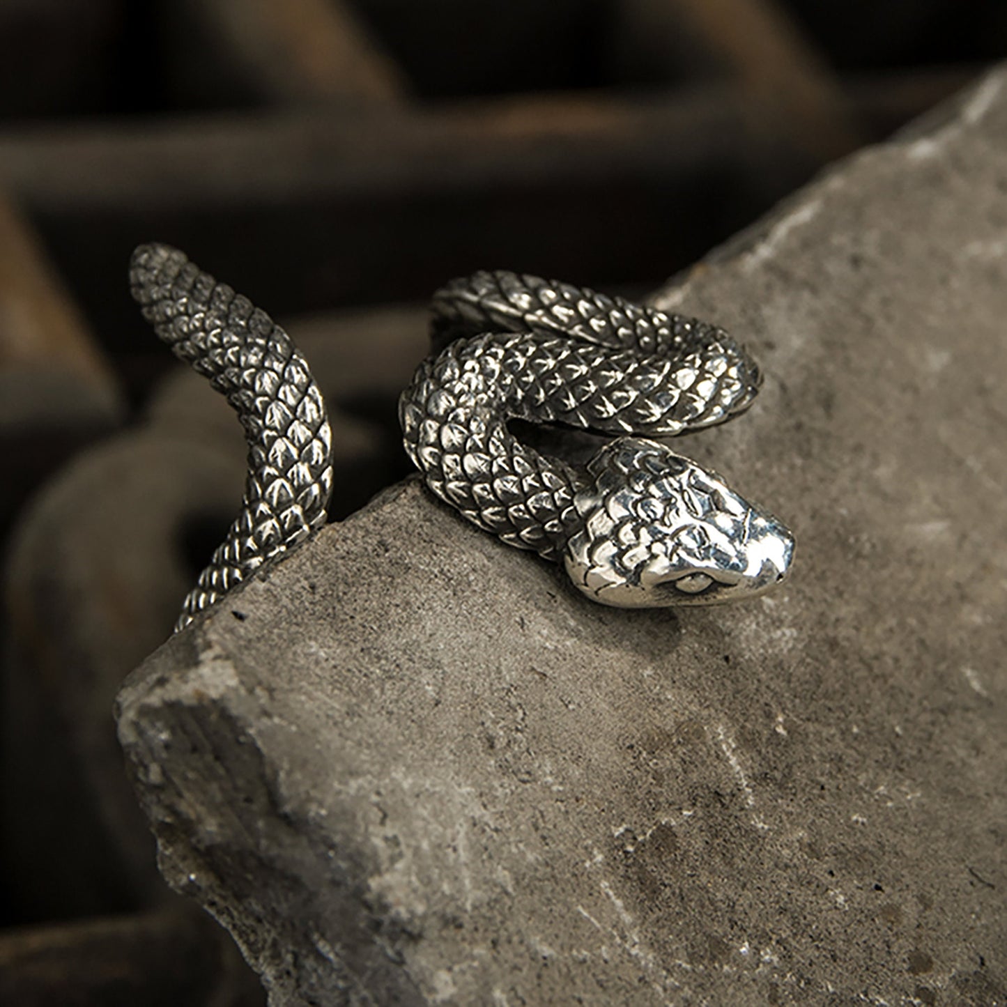 Animal ring, snake ring, silver snake ring, boho ring, gothic ring，couple ring