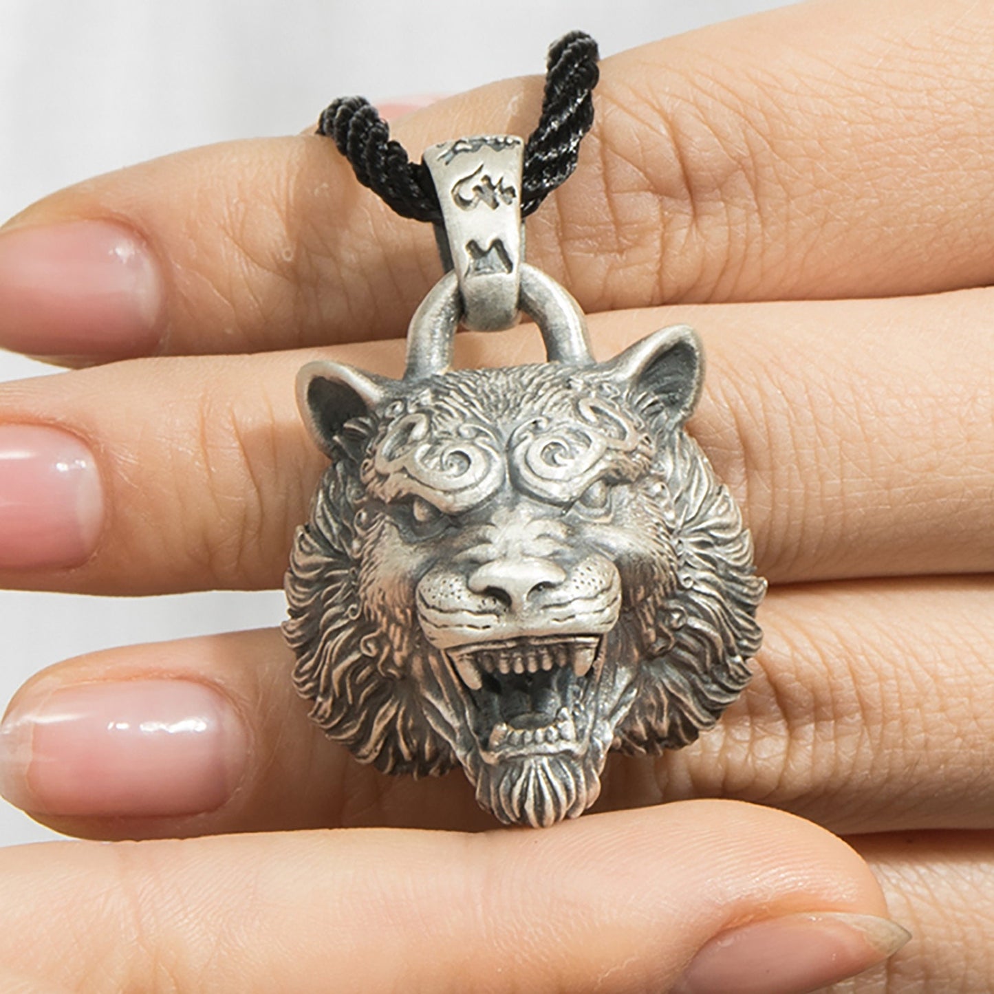 Handmade 925 Sterling Silver Tiger Pendant, Big Feline Pendants, Angry Tiger Jewelry, Men's Pendant - Handmade