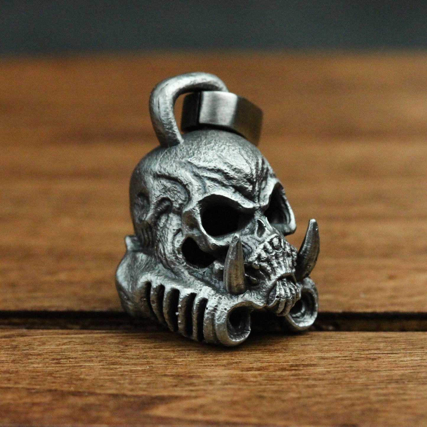 Star Wars-925 silver handmade-white soldier pendant necklace-skull fangs soldier helmet