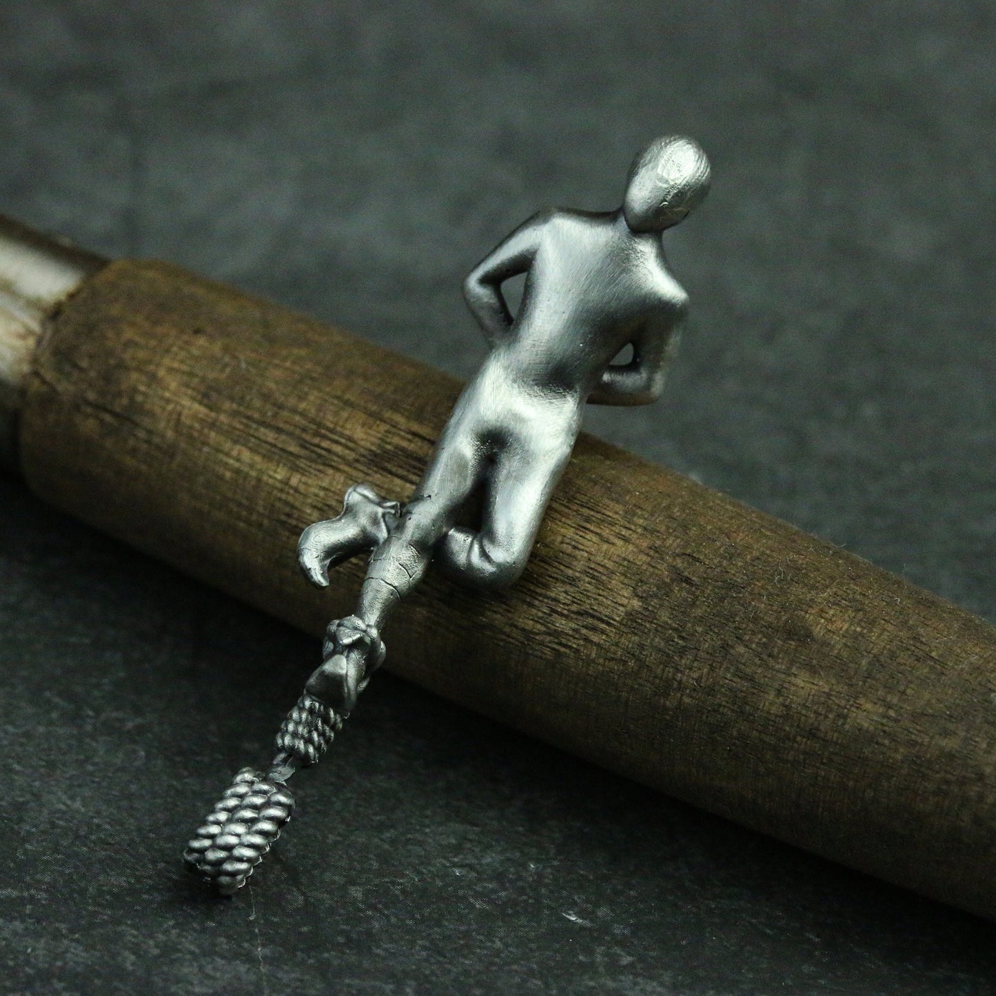 Destiny Tarot-Handstand Man Pendant Necklace-925 Silver Handmade-Faceless Clown Necklace