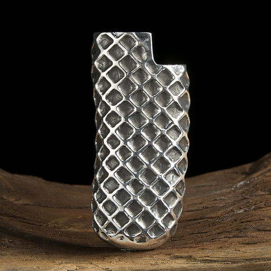 Sterling Silver Diamond Lighter Case | Diamond Lighter Case | Lighter Case | Men's Gift