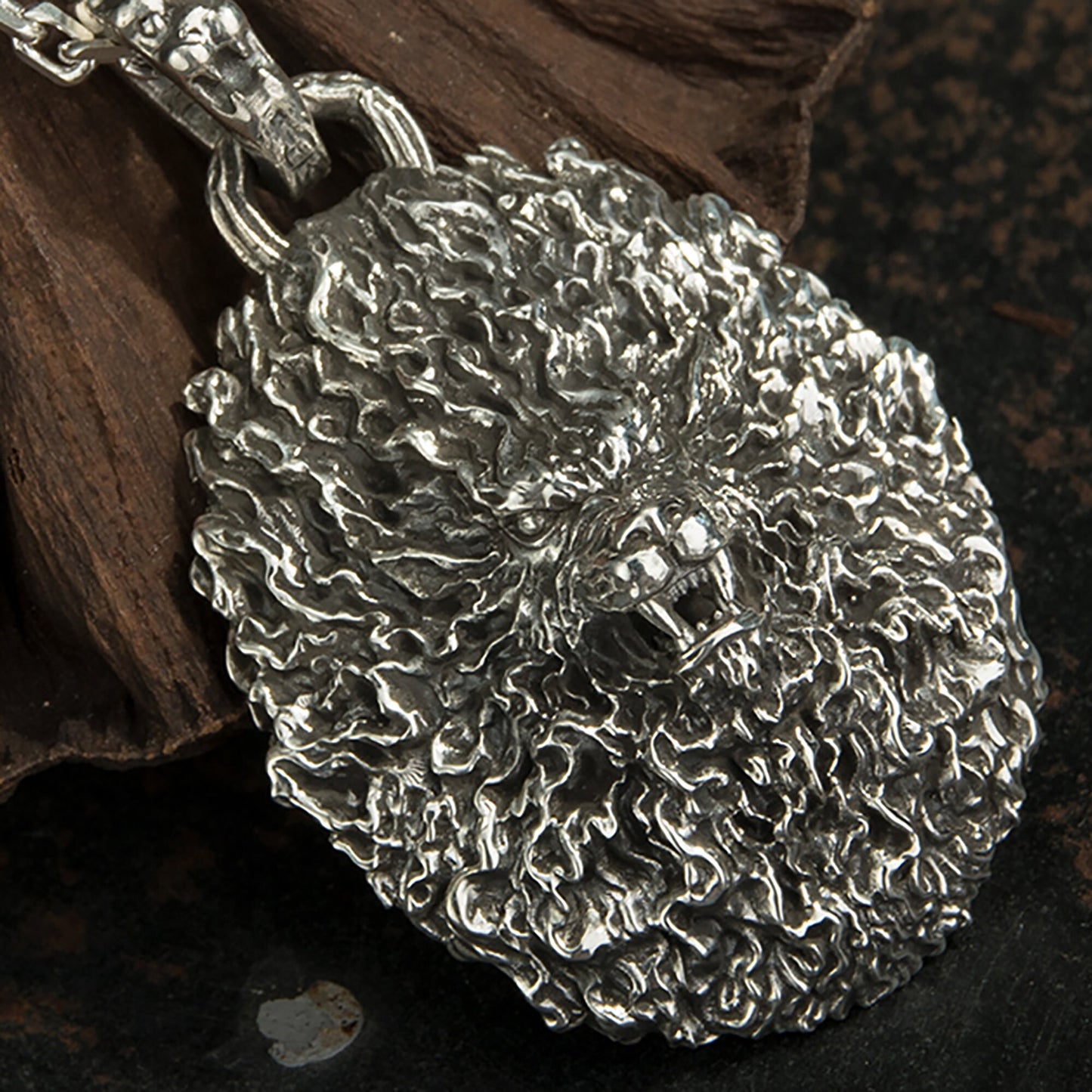 925 Sterling Silver Lion king Pendant Necklace|Lion Pendant|Lion king Jewelry|Men's Necklace|Men's Gift