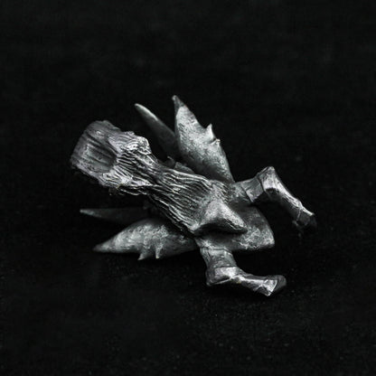 Vampire Stone Statue Silver Pendant Devil Horn Dragon Head 925 Sterling Silver Pendant Animal Brass Personality Skull Pendant Retro