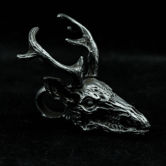 Deer Head Withered Bone 925 Sterling Silver Brass Dragon Head Skull Antler Pendant Animal Dragon Prime Minister Mascot