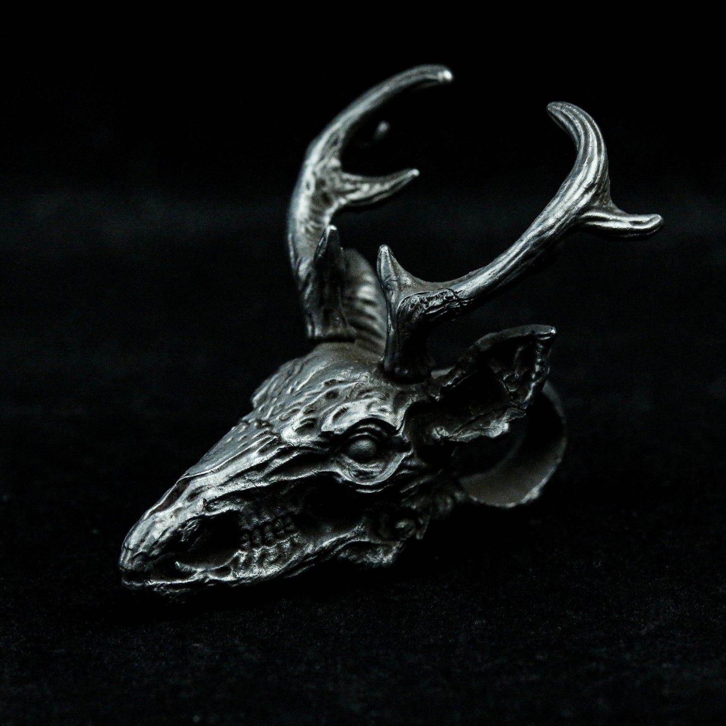 Deer Head Withered Bone 925 Sterling Silver Brass Dragon Head Skull Antler Pendant Animal Dragon Prime Minister Mascot