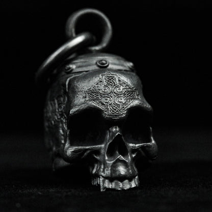 Skull Brass Pendant Bells Silver Ornaments Wind Chimes Totem 925 Sterling Silver Hollow Gothic Halloween Gift