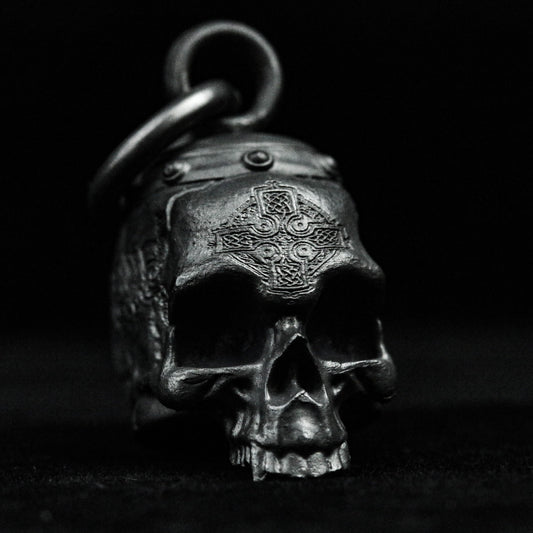 Skull Brass Pendant Bells Silver Ornaments Wind Chimes Totem 925 Sterling Silver Hollow Gothic Halloween Gift