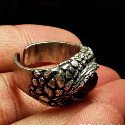 Devil eye 925 silver ring, Evil eye, Eye ring, Adjustable silver ring - SATANHORN