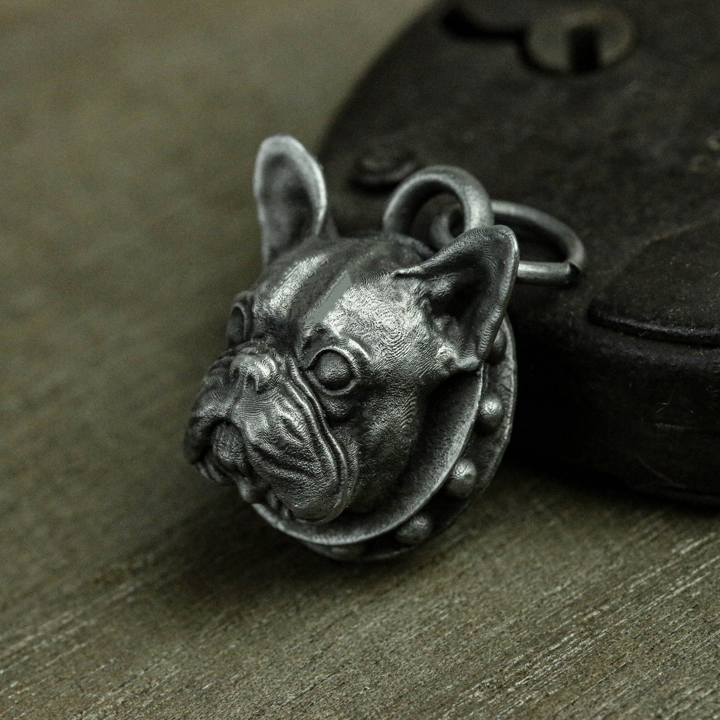 925 Sterling Silver Bulldog Pendant Necklace, Animal Pendant, Dog Head Necklace, Pet Lover Gifts - Handmade