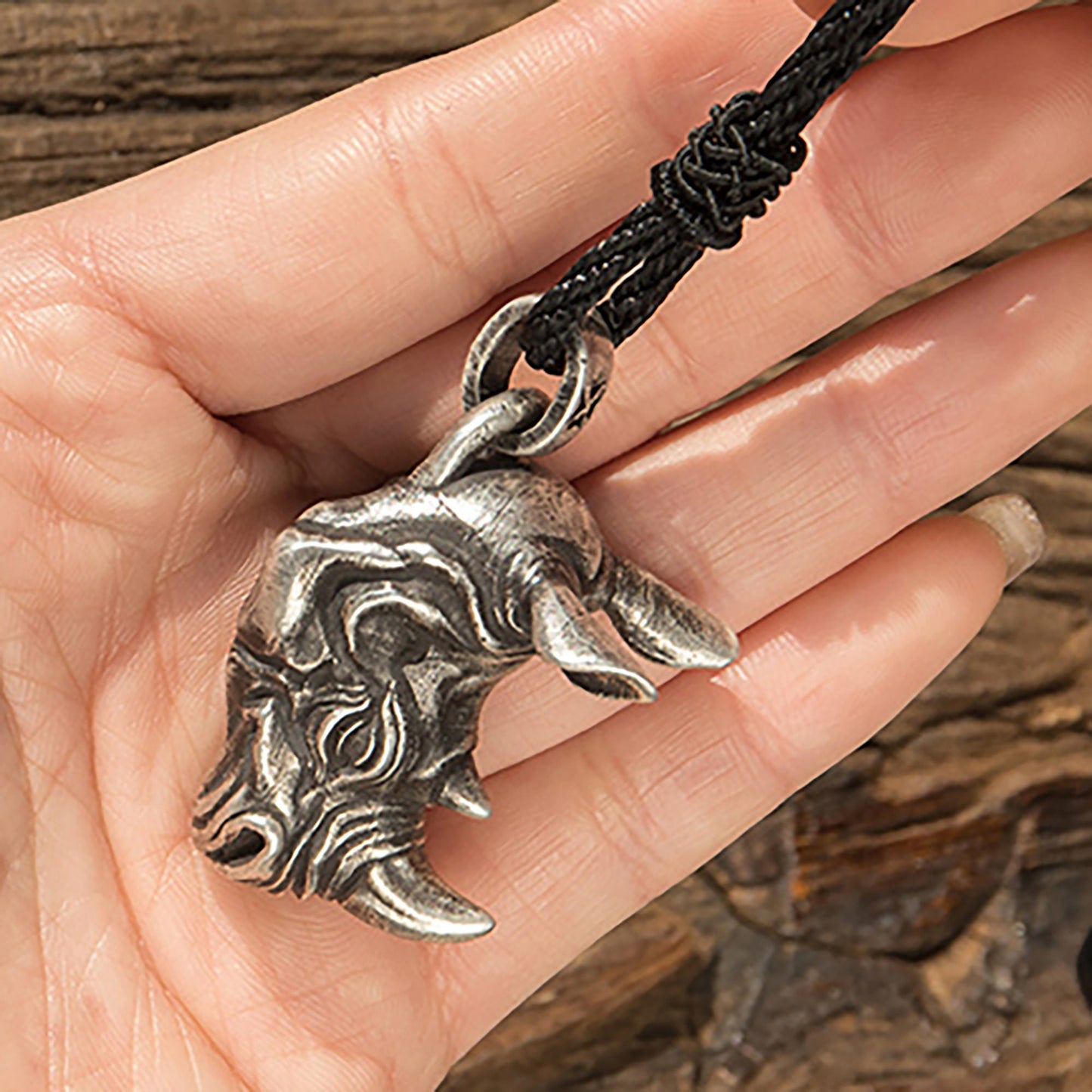 925 sterling silver rhinoceros head pendant necklace, African animal rhinoceros necklace, rhinoceros jewelry - handmade