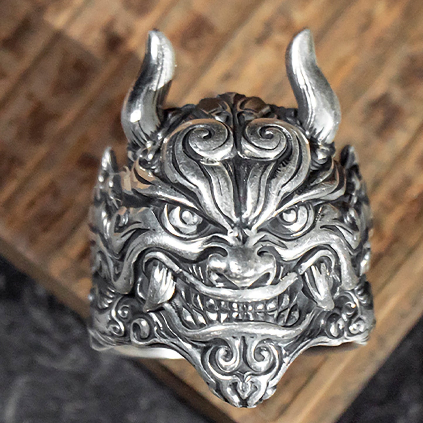 Sterling Silver Mask Ghost Ring | Mask Ghost Ring | Mask Ring | Horror Ring | mask Ring | Men's Ring