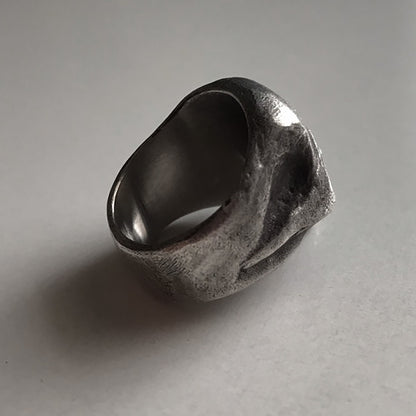 925 sterling silver Skull ring, skull jewelry, sterling silver ring, avant-garde jewelry, silver skull ring