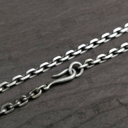 925 Sterling Silver Bull Skull Pendant Necklace, Bull Skull Necklace, Punk Rock Necklace, Gift for Him - Handmade