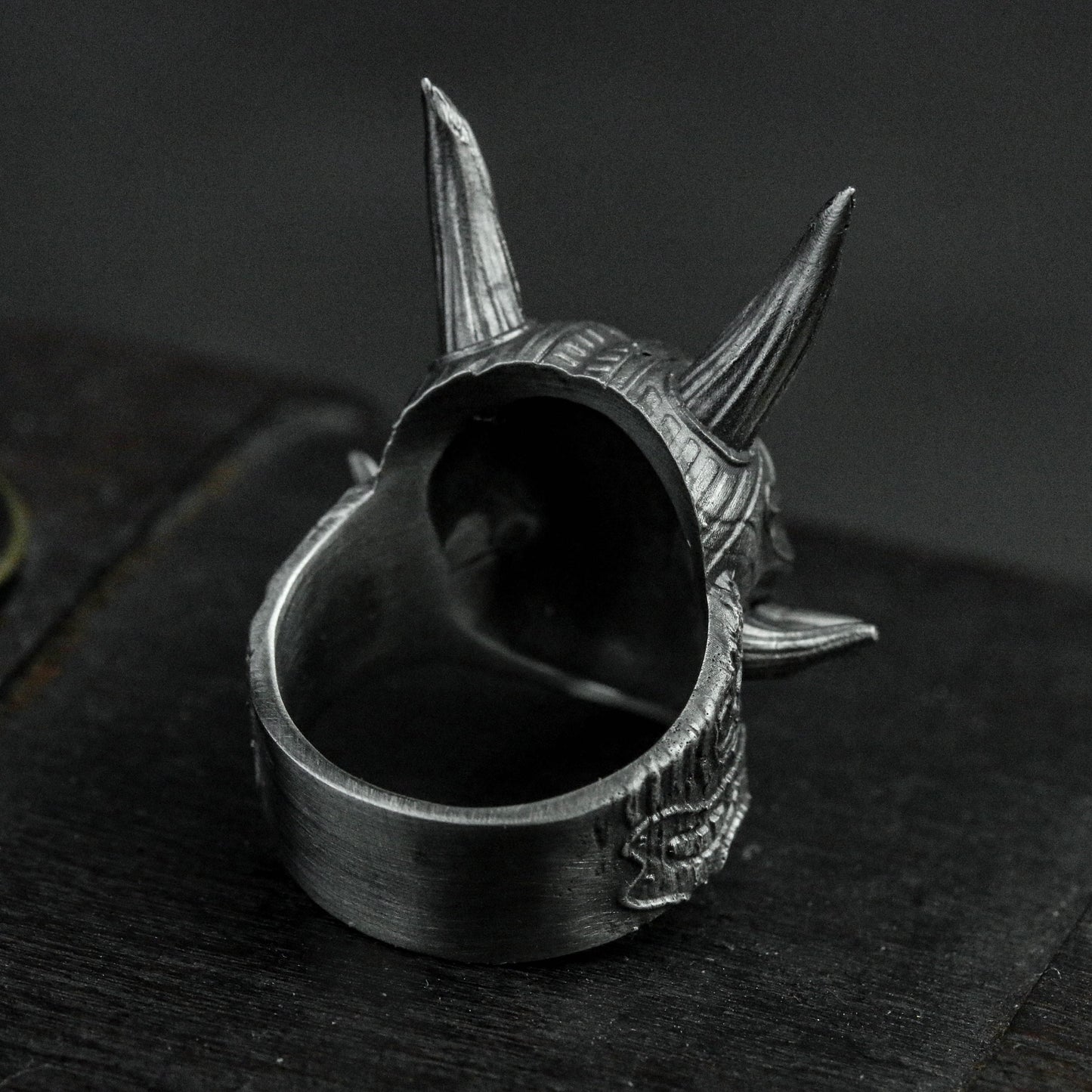 Ghost Mask, Ghost Ring, Prajna Mask Ring, Japanese Mask Ring, Men's Ring