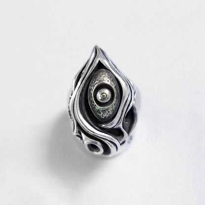925 silver Fengshen ring, eye ring, whirlpool ring brass craftsman making jewelry