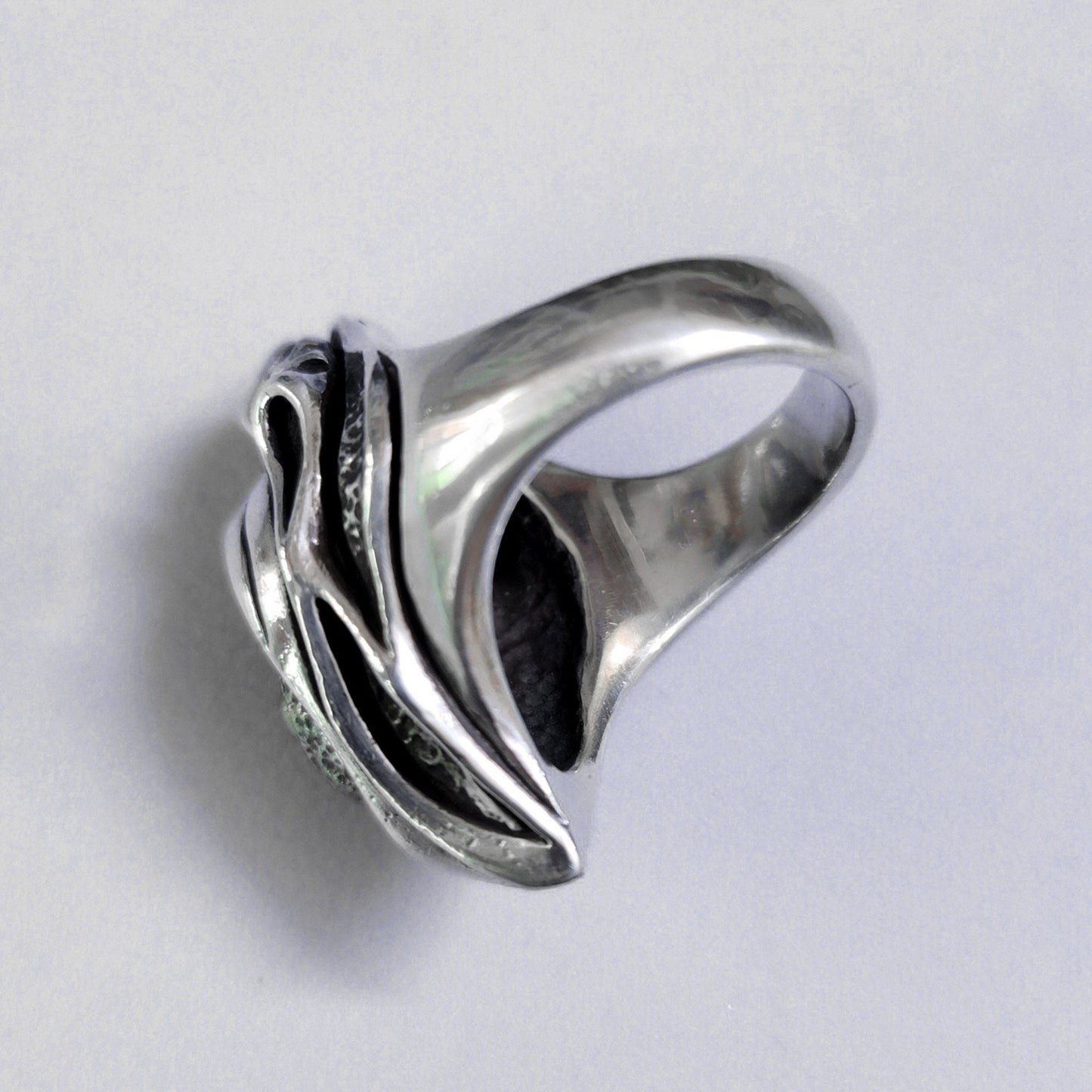 925 silver Fengshen ring, eye ring, whirlpool ring brass craftsman making jewelry