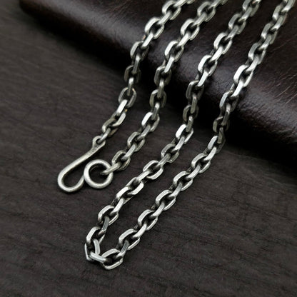 925 Sterling Silver Cross Coffin Silver Pendant Necklace, Christian Religious Jewelry, Gothic Coffin Jewelry, Men's Necklace - Handmade