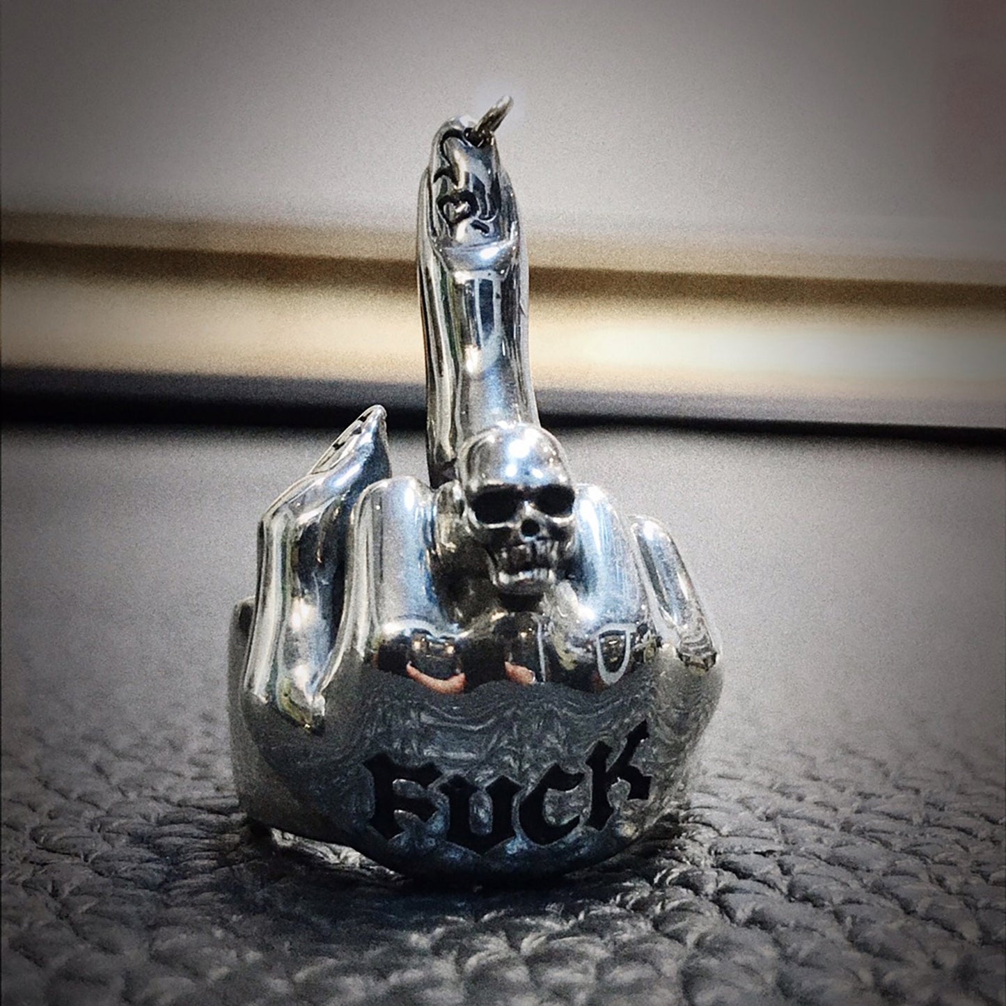 925 Sterling Silver Middle Finger Ring, Fuck Ring, Breakup Gift Funny Ring, Fuck Curse Ring - Handmade