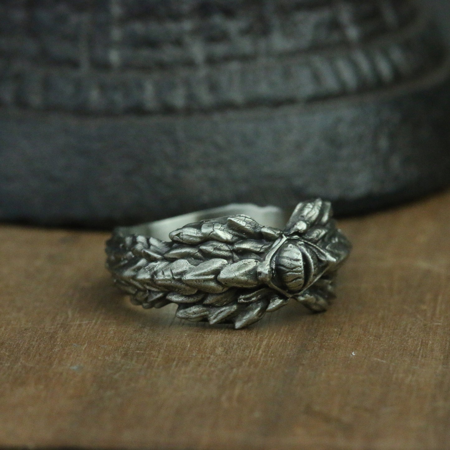 925 silver Dragon Ring Dragon Eye, Dragon Jewelry, Scales Ring, Fantasy Ring, Cool Mens Rings