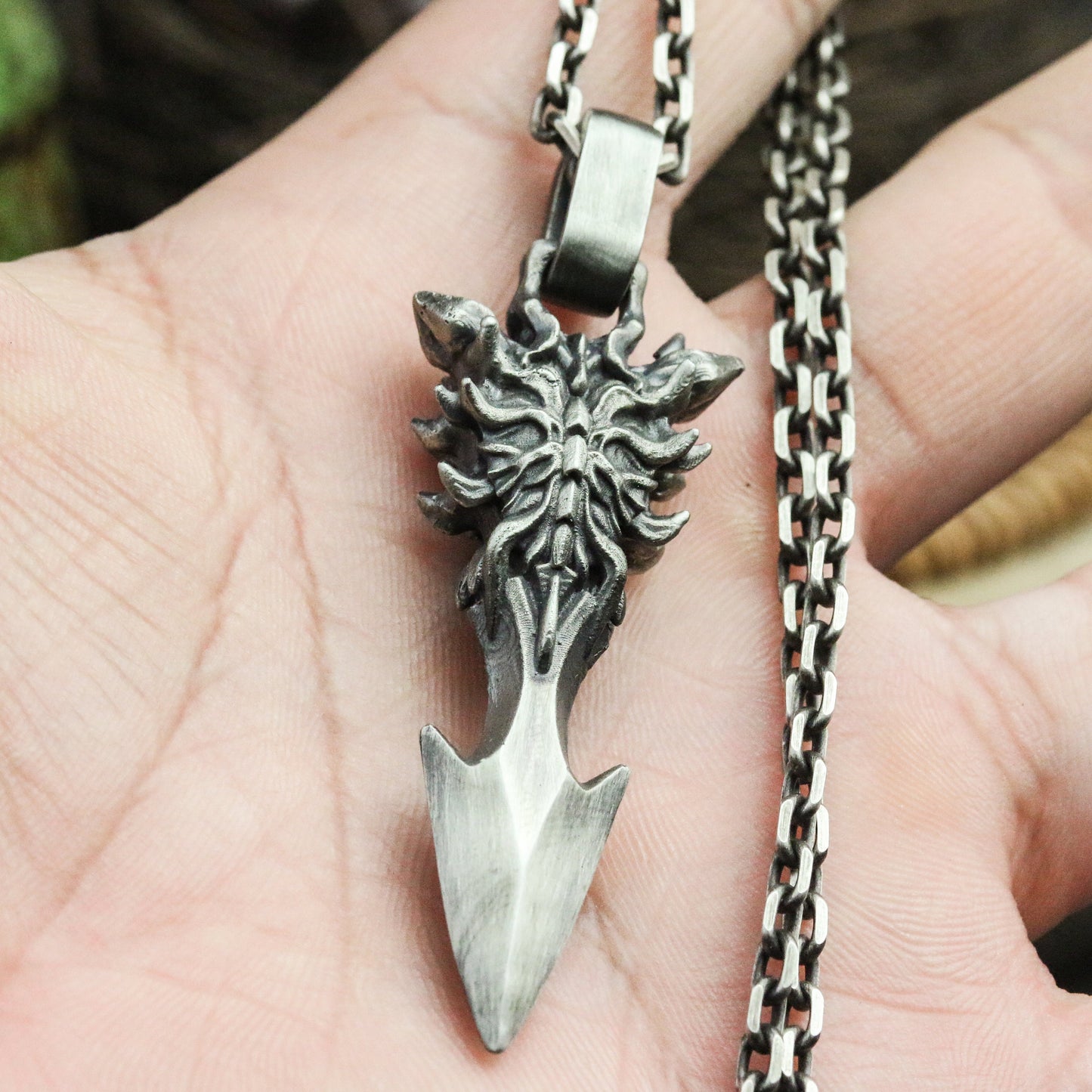 Killing Arrow 925 Silver Pendant Necklace, Weapon Arrow Silver Pendant, Personalized Handmade Silver Jewelry Gift Necklace