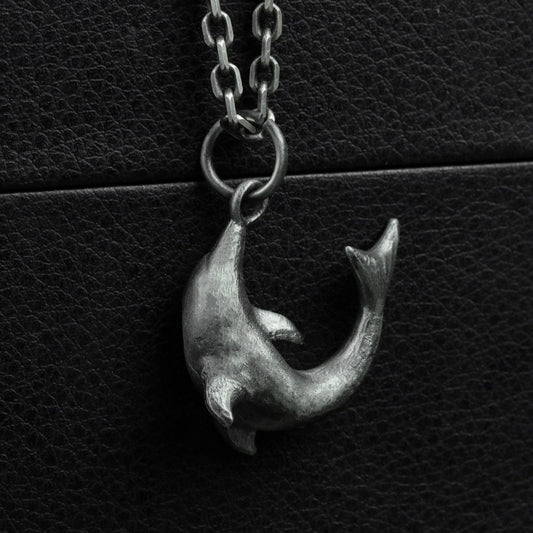 925 Sterling Silver Dolphin Pendant, Dolphin Necklace, Sea Animals, Men's Necklaces, Personalized Gifts - Handmade