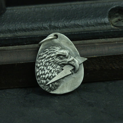 Eagle Lightning 925 Silver Pendant Eagle Brass Men’s Jewelry