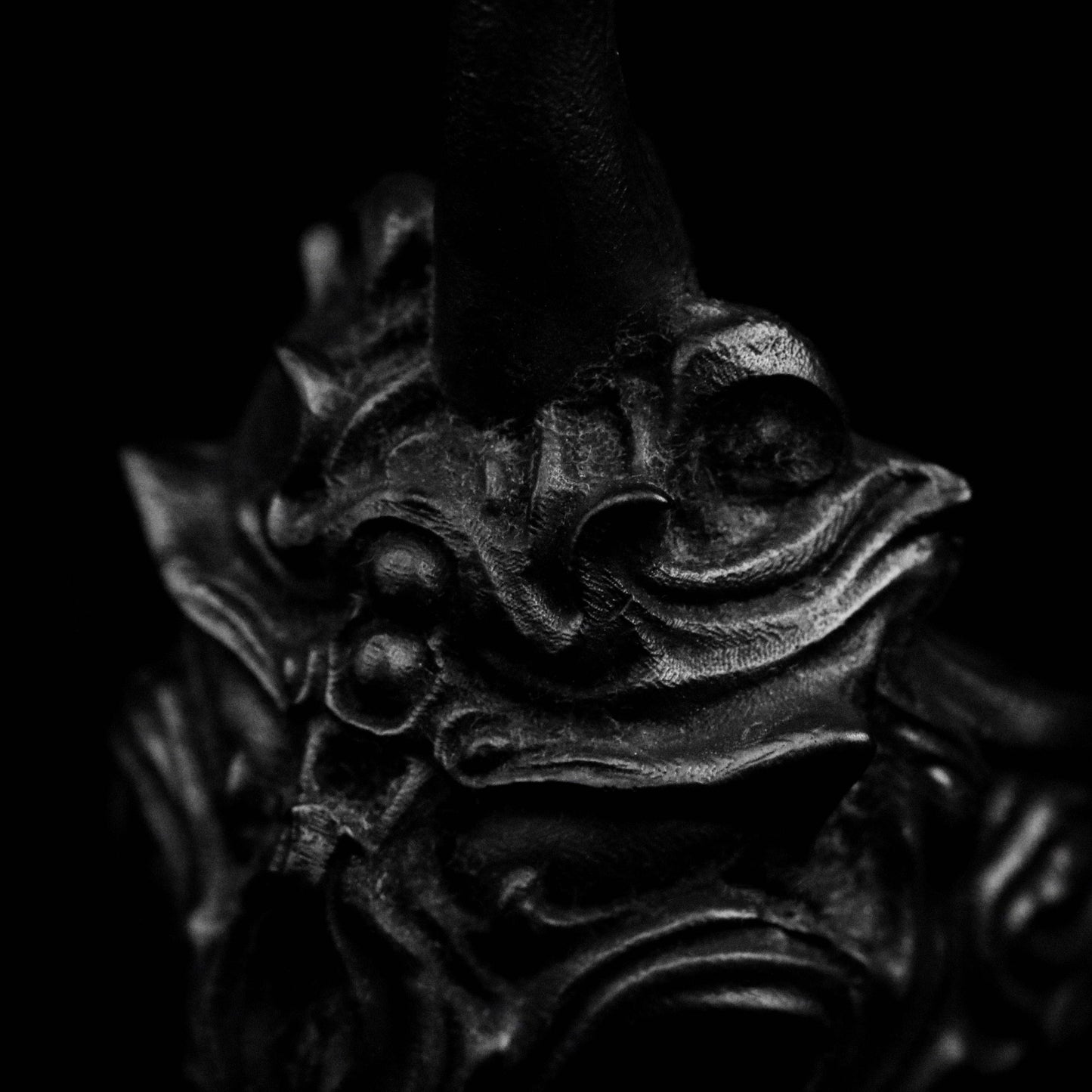 Bronze Ghost Face Ring Unicorn Demon King Monster Demon Mask Helmet 925 Sterling Silver Brass Personalized Unique Ring