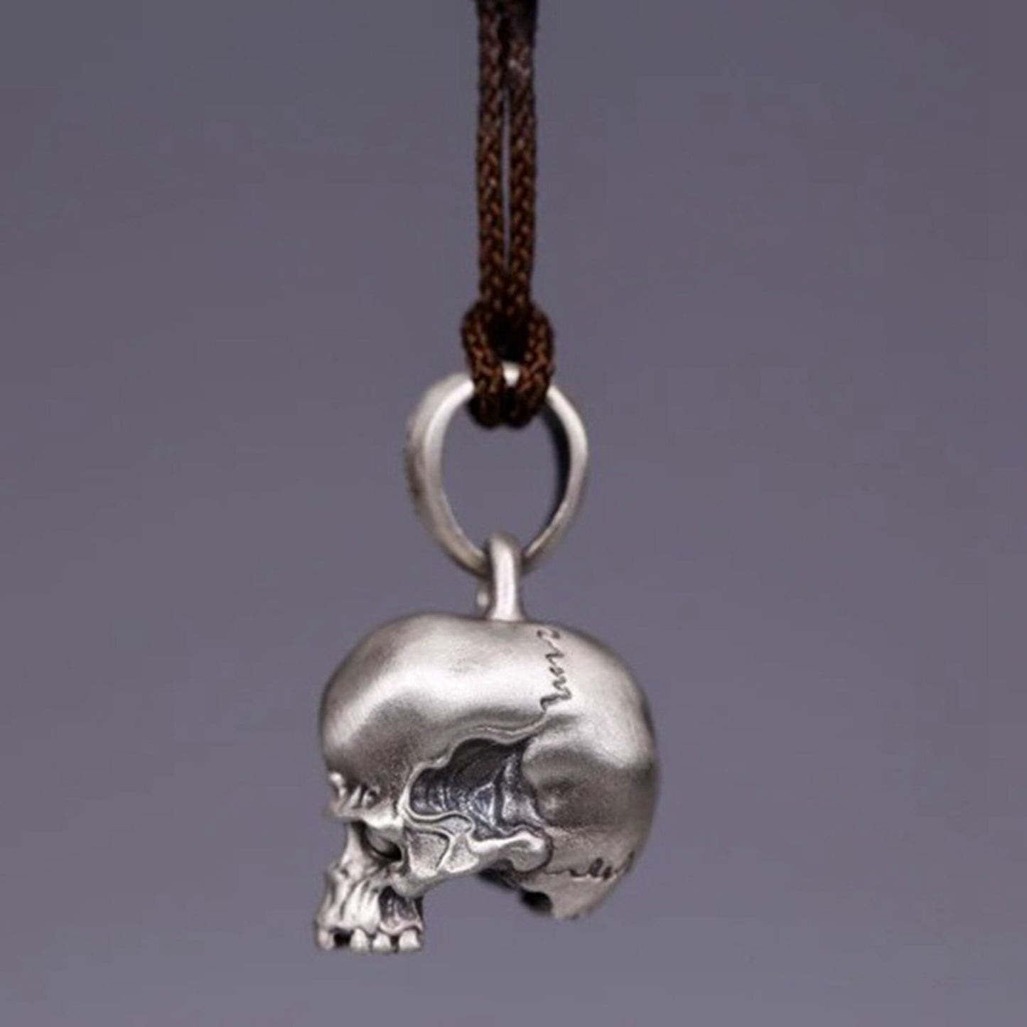 925 Silver skull Pendant Death Angel Demon Necklace Brass Craftsman Making Jewelry