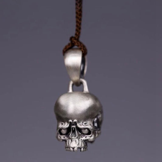 925 Silver skull Pendant Death Angel Demon Necklace Brass Craftsman Making Jewelry