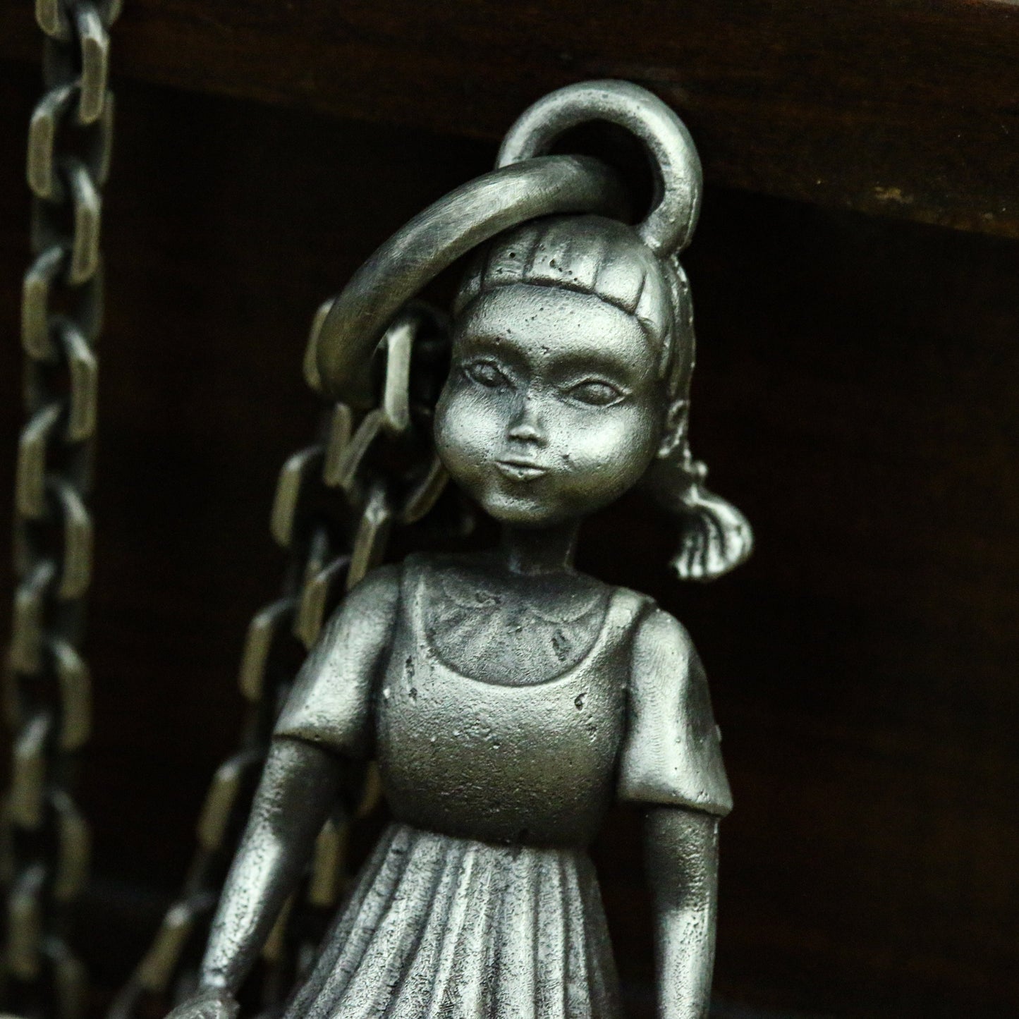 Horror doll 925 silver pendant necklace, handmade silver pendant for Korean dolls, game dolls death dolls get weird gifts