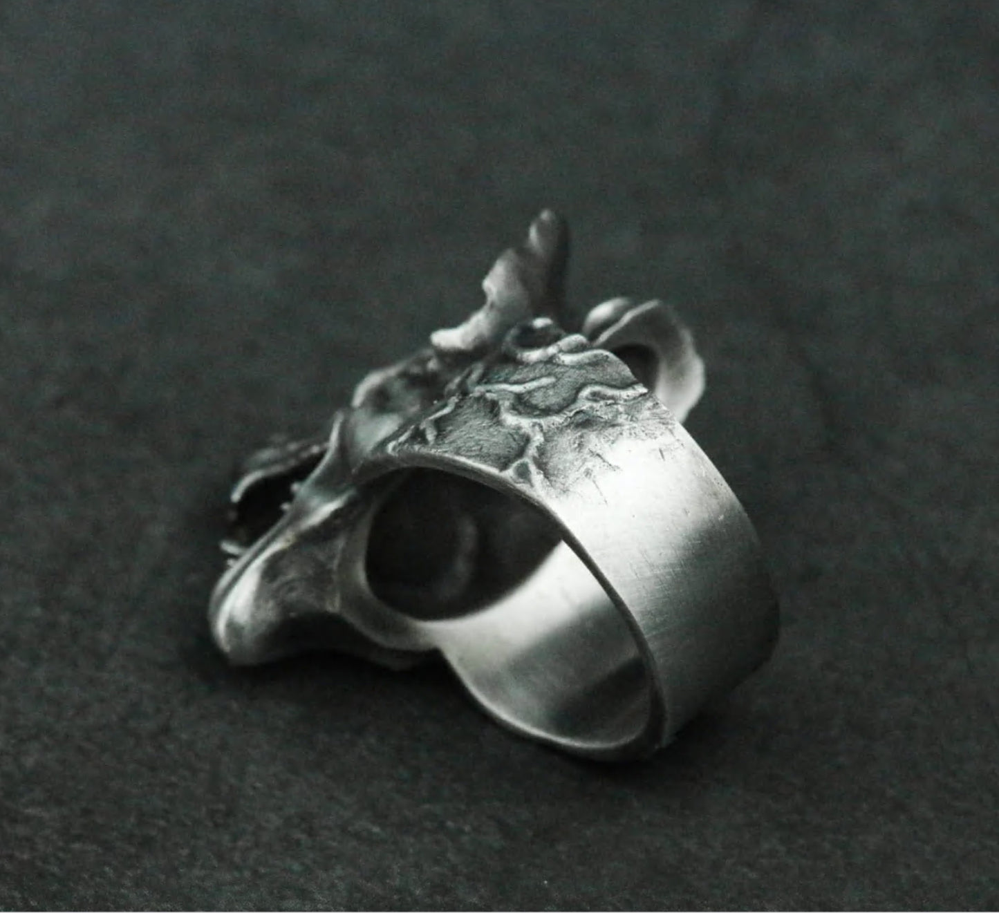 African Hyena 925 Silver Ring, Animal Ring, Men's Ring, Hyena Jewelry, African Jewelry