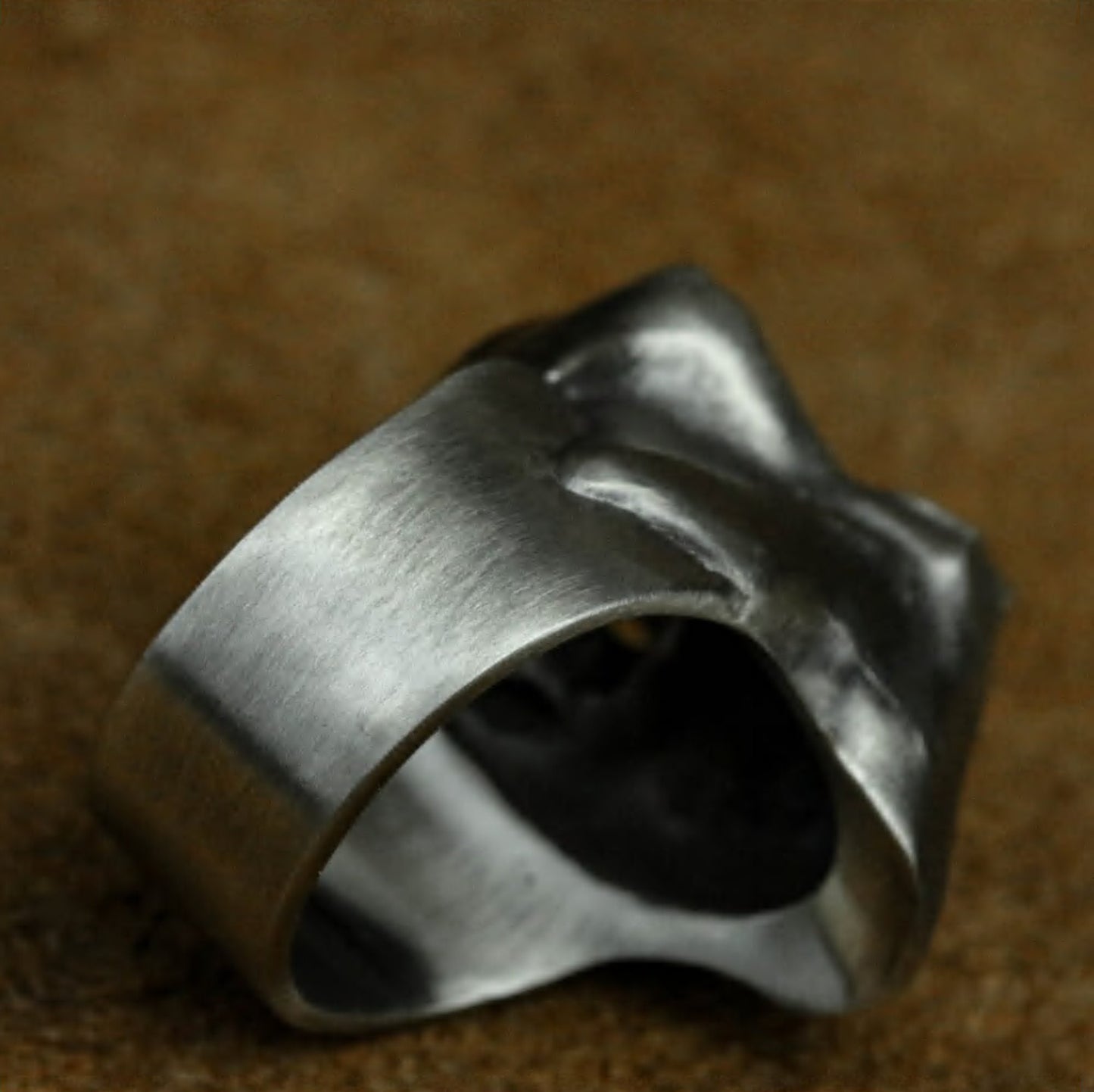 Grim Reaper 925 Silver Ring, Gothic Skull Silver Ring, Horror Retro Ring, Handmade Skull Gift - SATANHORN