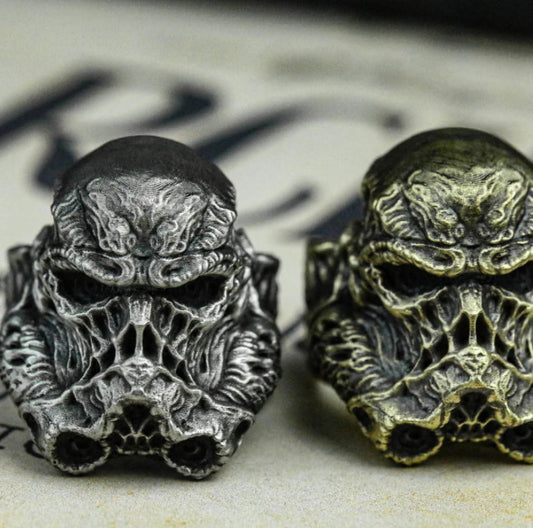 925 Silver Soldier-Inspired Ring Warrior accessories, Classic Handcrafted Design – Personalized Gift - SATANHORN