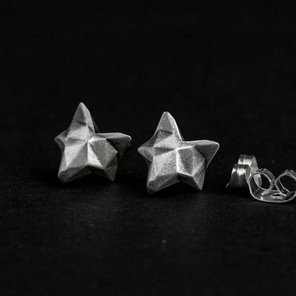 Simple fox 925 silver earrings, small animal silver earrings, forest animals cute minimalist design earrings gift