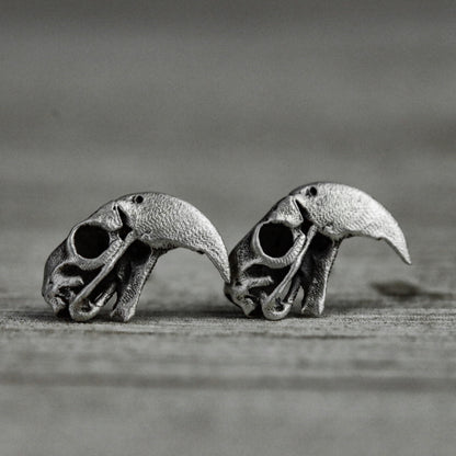 Parrot 925 silver earrings, small animal silver earrings, forest animals cute minimalist design earrings gift