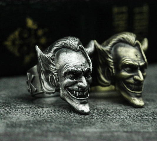 Joker 925 Silver Ring, Joker Ring, DC Comics Ring, Men's Ring, Men's Accessories, Batman Ring