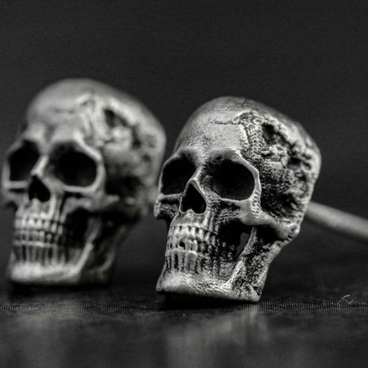 Skull Stud Earrings, Skull Jewelry, Personalized Gifts, Men's Gifts, Halloween Gifts