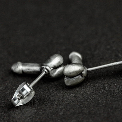 Genital Stud Earrings, Genital Jewelry, Genitals for Men,  Gifts for Him