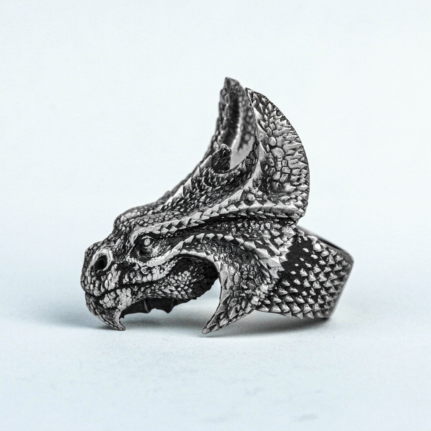 925 silver ring, double halberd ring, brass ring, battle dragon ring, Chinese style men's ring, vintage handmade products