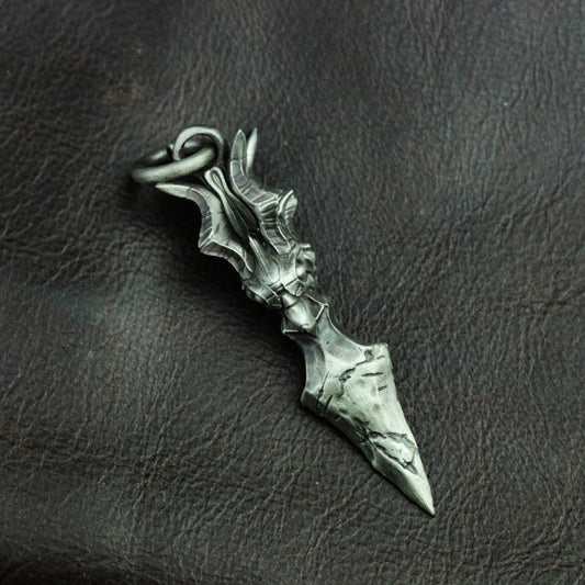 Anubis arrow 925 silver pendant necklace, arrow silver pendant jewelry, Egyptian pharaoh jewelry personalized gift - SATANHORN