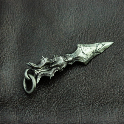 Anubis arrow 925 silver pendant necklace, arrow silver pendant jewelry, Egyptian pharaoh jewelry personalized gift - SATANHORN