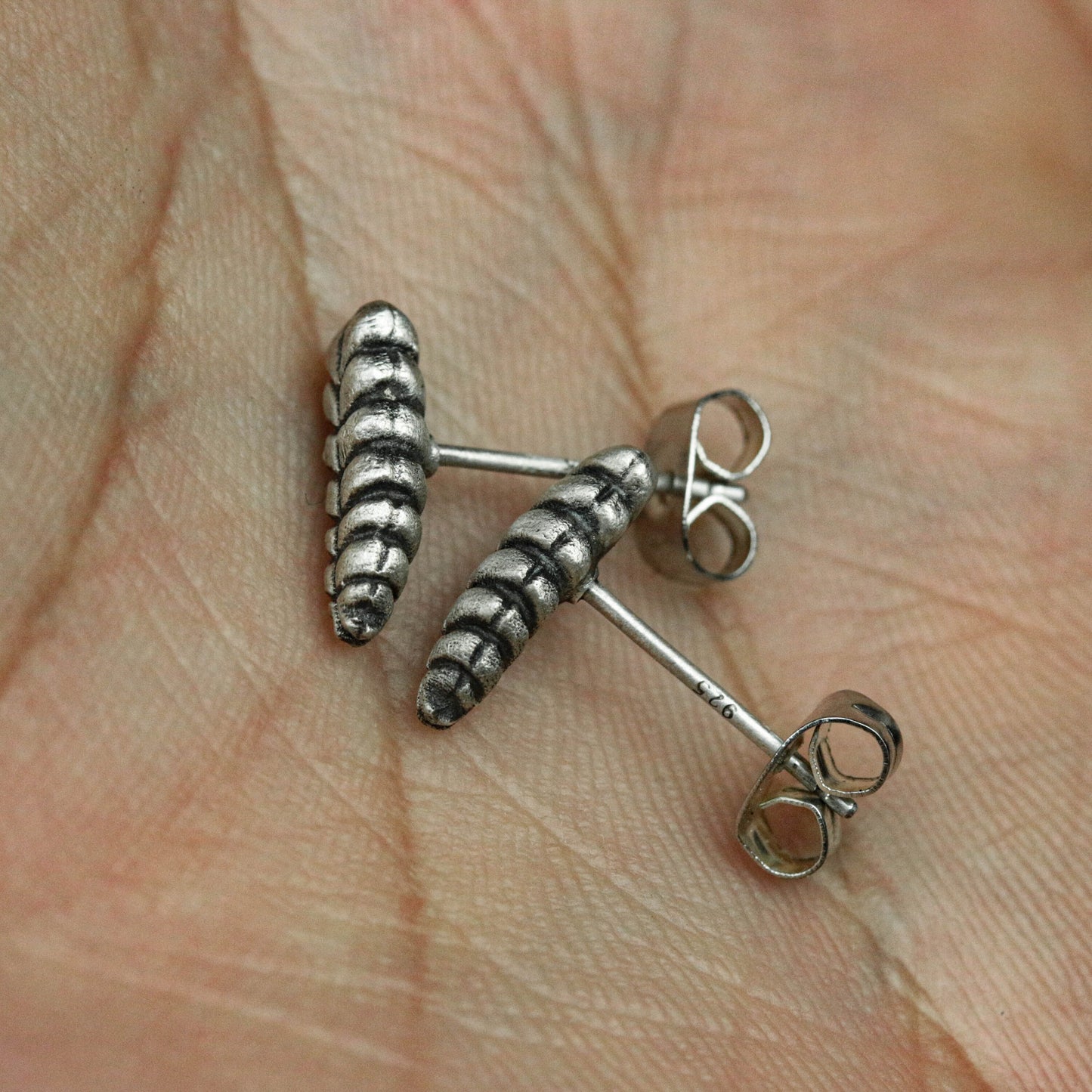 Sterling silver wheat ear studs, wheat ear studs, wheat accessories, delicate ear studs, small ear studs, gifts for her