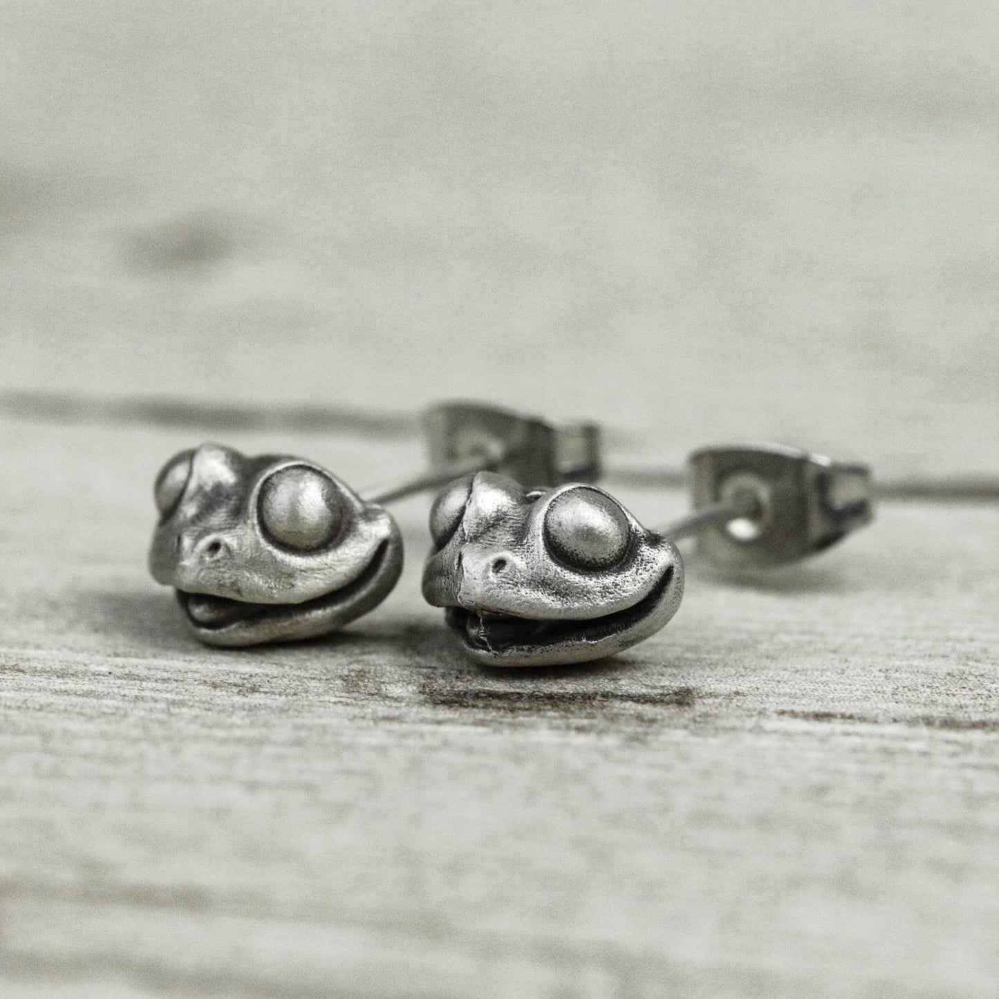 sterling silver frog earrings, frog jewelry, frog earrings, lucky jewelry, good luck jewelry, gift for her, gift for him