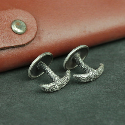 925 silver Medusa Cufflinks female snake god Cufflinks Greek Mythology Jewelry