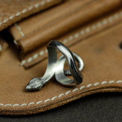 sterling silver snake ring, animal ring, snake ring, boho ring, gothic ring, gift for him, gift for her