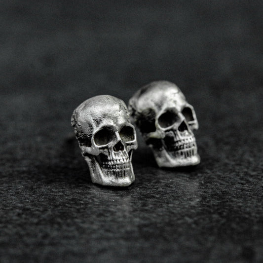 Skull Stud Earrings, Skull Jewelry, Personalized Gifts, Men's Gifts, Halloween Gifts