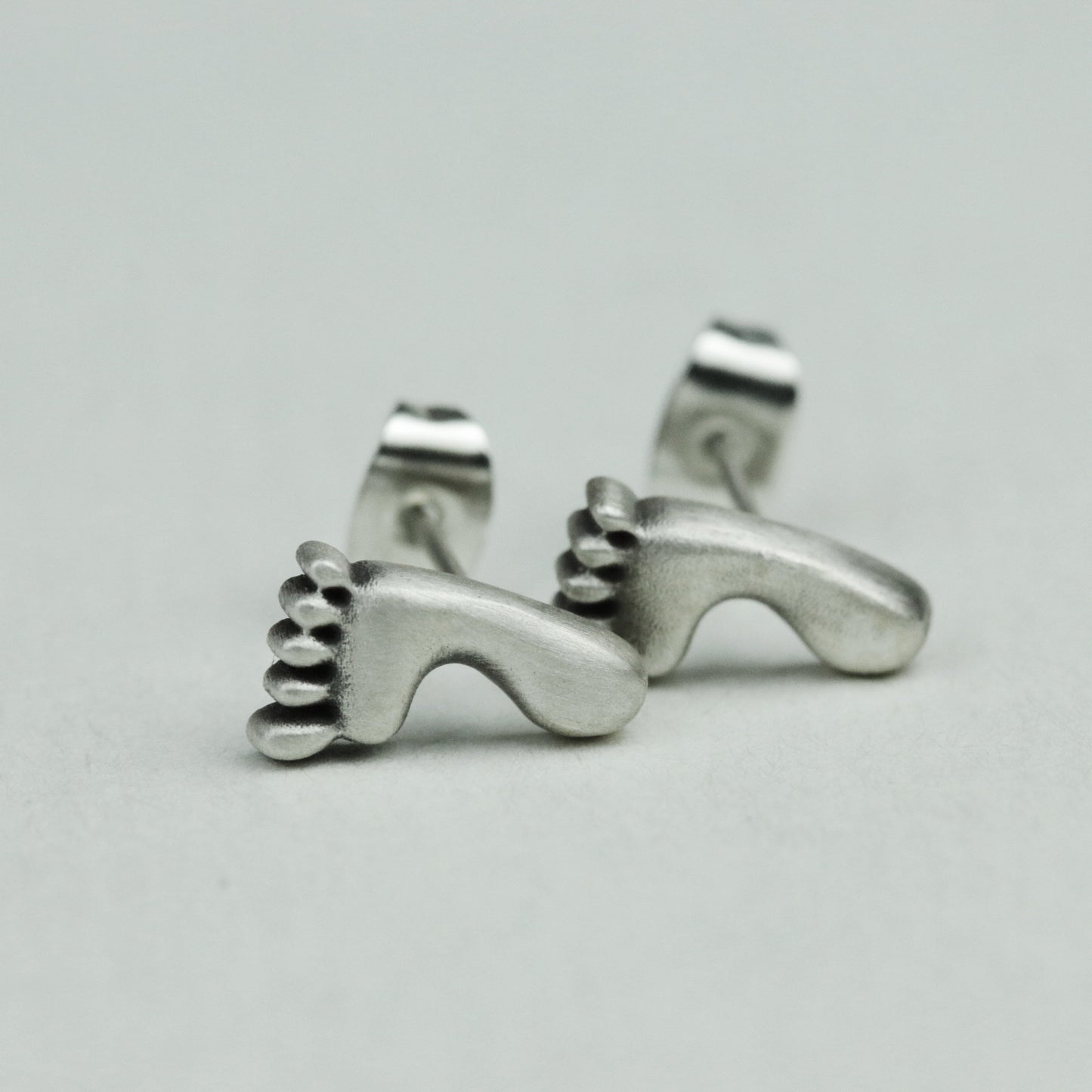 Foot Stud Earrings,Foot earrings, foot bone earrings, adult foot earrings