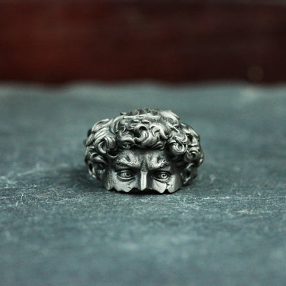 Broken Venus De Milo 925 Silver Ring, Michelangelo's David, Art Design Men's Ring Jewelry Silver Gift - SATANHORN